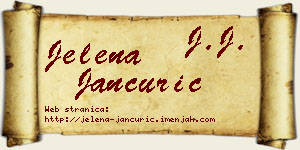 Jelena Jančurić vizit kartica